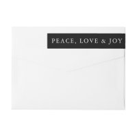 Paix Amour Joie Typographie Minimaliste Classique