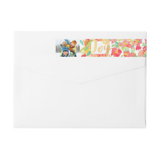 Bande Pour Adresse De Retour PixDezines hydrocouleur fleurie/jardin de sophie
