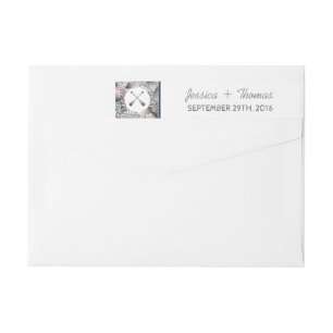 Bande Pour Adresse De Retour Plumes tribales modernes Mariage bohème