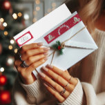 Bande Pour Adresse De Retour Red Merry Christmas Graffiti Retourner l'adresse<br><div class="desc">Graffiti moderne Red Joyeux Noël Retour Adresse envelopper le étiquette,  pour les célébrations de Noël.</div>