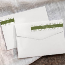 Répétition de mariage olive verte floral vintage