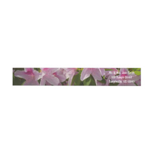 Bande Pour Adresse De Retour Rose Azalea Bush printemps floral