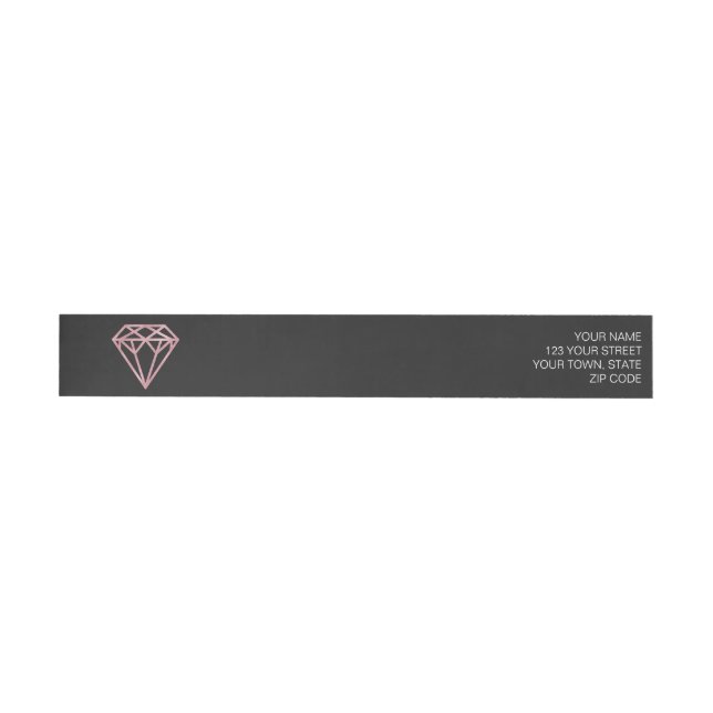 Bande Pour Adresse De Retour Rose Gold (Individuel)