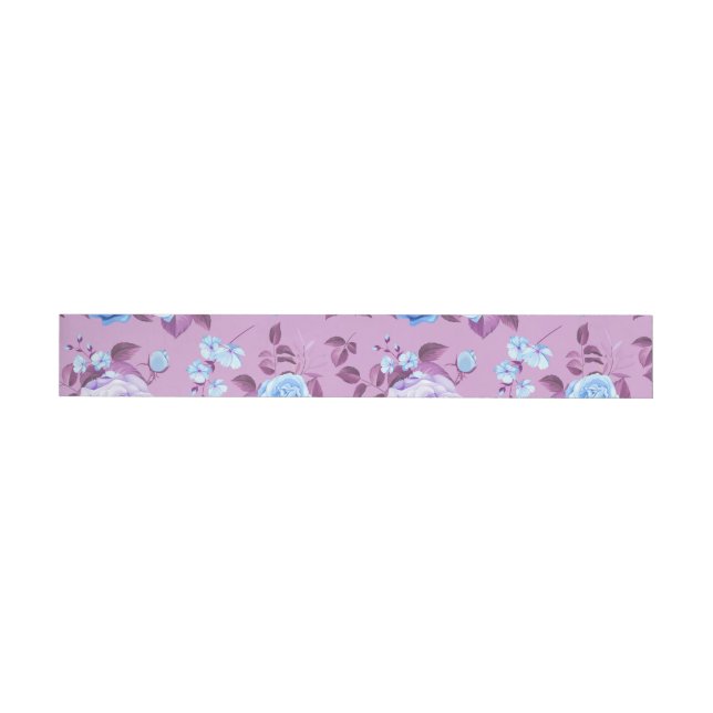 Bande Pour Adresse De Retour Roses aquarelle 18 (Individuel)