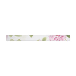 Bande Pour Adresse De Retour Roses aquarelle 19