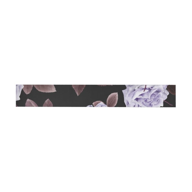 Bande Pour Adresse De Retour Roses aquarelle 21 (Individuel)