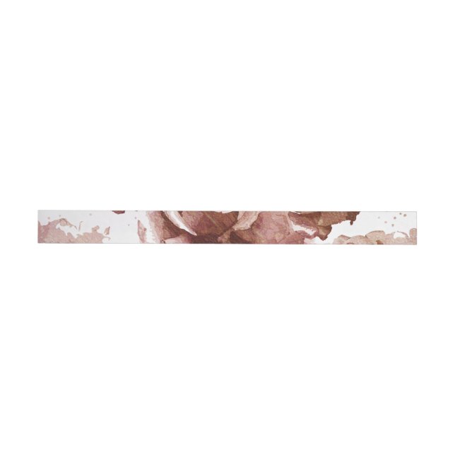 Bande Pour Adresse De Retour Roses d'aquarelle 3 (Individual)