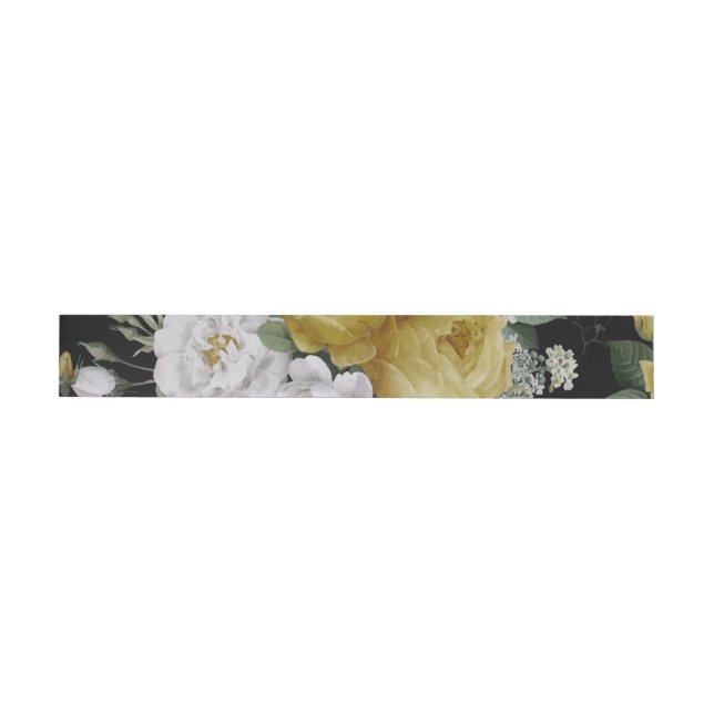 Bande Pour Adresse De Retour Roses d'aquarelle 8 (Individuel)