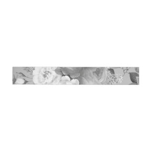 Bande Pour Adresse De Retour Roses d'aquarelle 9