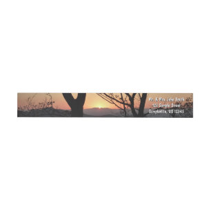 Bande Pour Adresse De Retour Shenandoah Sunset National Park Paysage