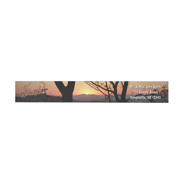 Bande Pour Adresse De Retour Shenandoah Sunset National Park Paysage (Individuel)