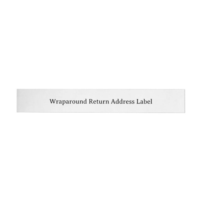 Bande Pour Adresse De Retour Simple Classique Professionnel (Individuel)