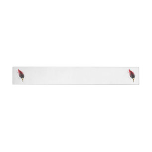Bande Pour Adresse De Retour Stylo rouge en plumes avec nib or