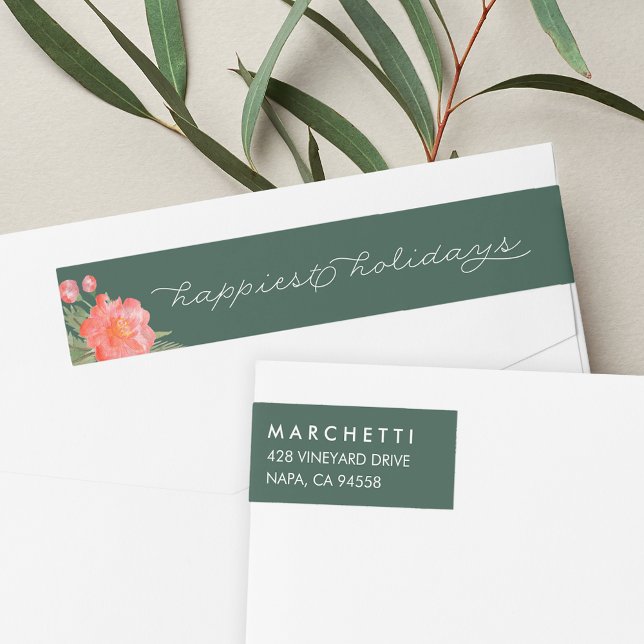 Bande Pour Adresse De Retour Vacances de Peine d'hiver (Créateur téléchargé)