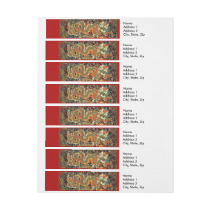 Bande Pour Adresse Dragon asiatique chinois Art coloré