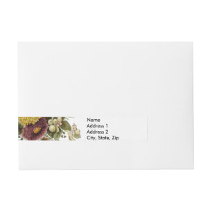 Bande Pour Adresse Fleur de chrysanthème mère florale