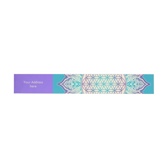 Bande Pour Adresse Fleur de Vie - Mandala Indien 2 (Individual)