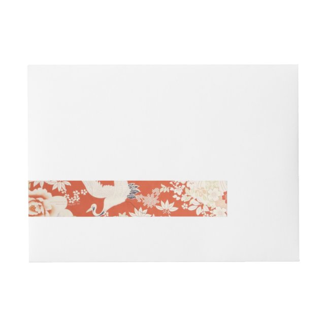 Bande Pour Adresse Fleurs rouges japonaises de Sakura de motif de (Devant)