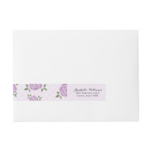 Bande Pour Adresse Fleurs sensibles de lavande