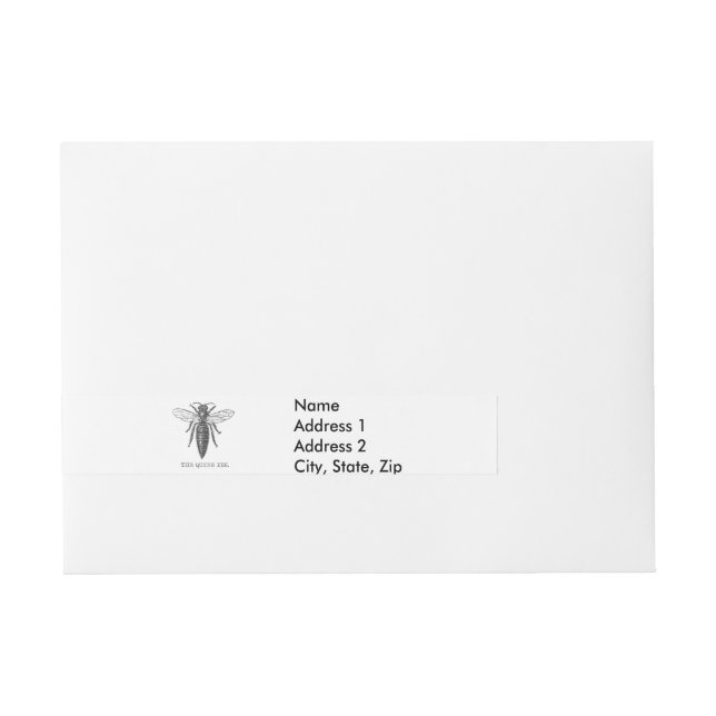 Bande Pour Adresse Illustration d'antiquité de l'insecte de la reine  (Devant)