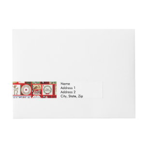Bande Pour Adresse Illustrations de Noël Vintage Holiday Fun