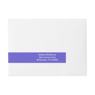 Bande Pour Adresse Iris Contemporain d'une couleur