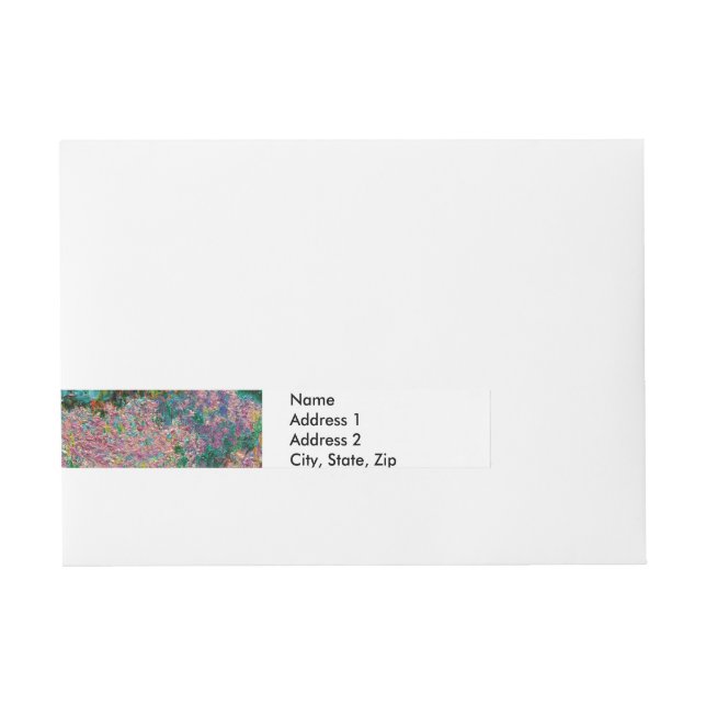 Bande Pour Adresse Iris Jardin Monet Giverny fleurs (Devant)