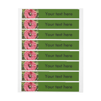 Bande Pour Adresse Joli Rouge Poppy Flower Macro Personnalisable Étiq