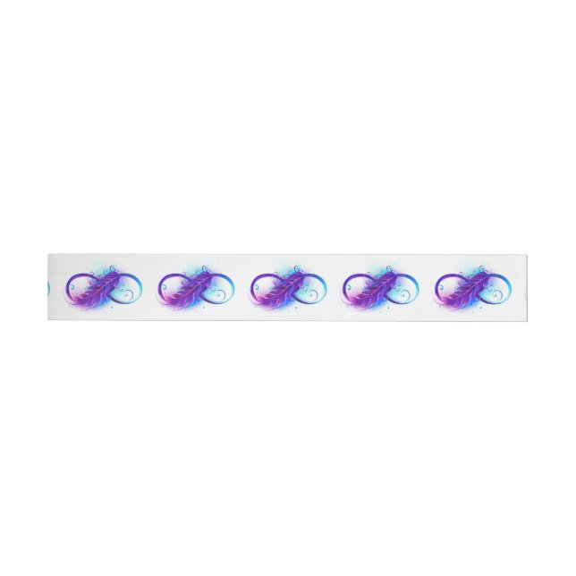 Bande Pour Adresse L'infini avec plume violette (Individual)
