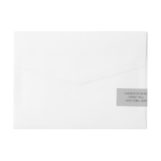 Bande Pour Adresse mariage simple moderne bleu clair envelopper le ét