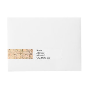 Bande Pour Adresse Motif classique Art nouveau de jardin de pivoines