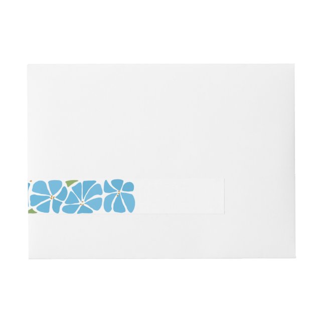 Bande Pour Adresse Motif de fleurs Super bleu (Devant)