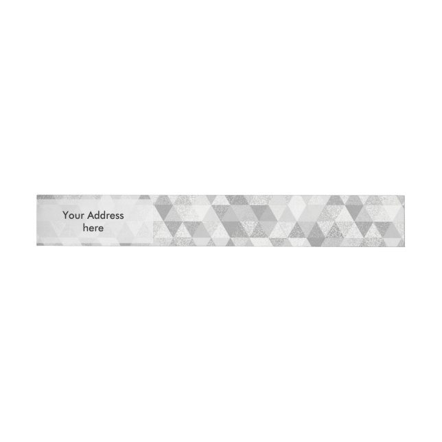 Bande Pour Adresse Motif grunge triangle II + vos idées (Individual)