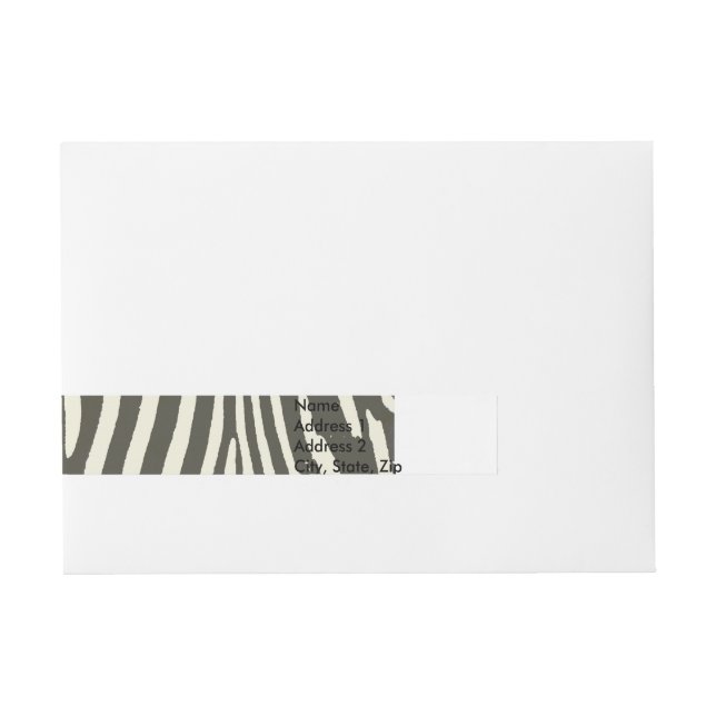 Bande Pour Adresse Motif Poster de animal Zebra Stripe (Devant)