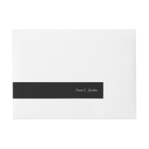 Papiers à monogramme noir et argent