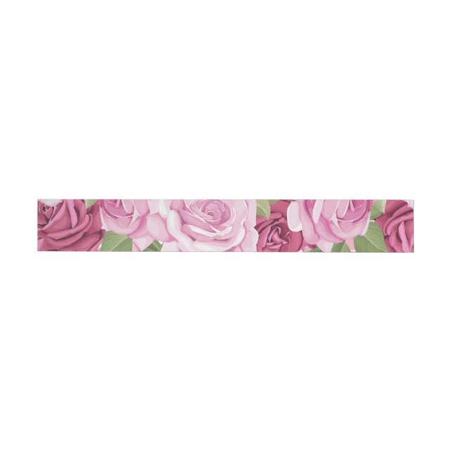 Bande Pour Adresse Roses aquarelle 10 (Individual)