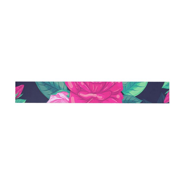 Bande Pour Adresse Roses aquarelle 13 (Individual)