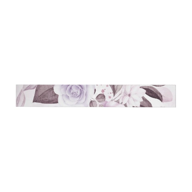 Bande Pour Adresse Roses aquarelle 2 (Individual)