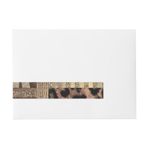 Bande Pour Adresse Safari Chic Jungle Glam Moderne Anniversaire