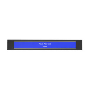 Bande Pour Adresse STRIPES SPORTIVES - Royal Black White + votre text