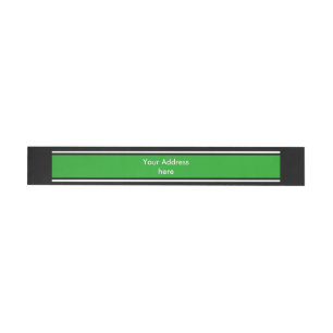 Bande Pour Adresse STRIPES SPORTIVES - Vert noir blanc + votre texte