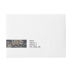 Bande Pour Adresse Tulipe Saules Motif Bleu Floral de William Morris