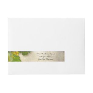 Bande Pour Adresse Vignoble Vignoble Feuilles de raisin Foliage Vinta