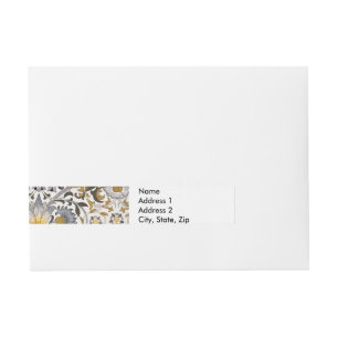 Bande Pour Adresse William Morris Lodden Fleur florale