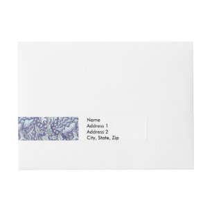 Bande Pour Adresse William Morris Windrush fleurs bleues