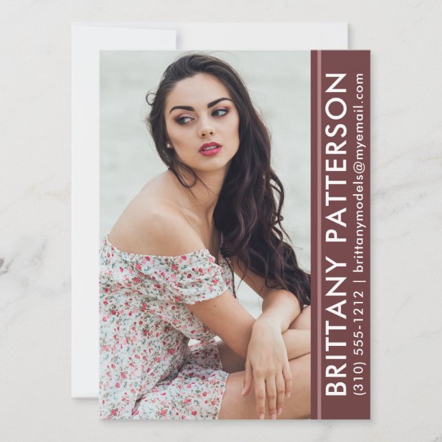 Bande rouille de la carte comp Model Actor Photo P (Devant)