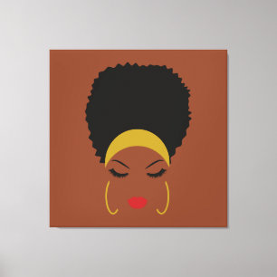 Bande-tête et toile étirée Afro Puff