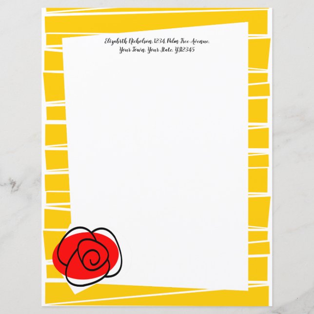Bande texte Rose espagnole 8,5 x 11 (Devant)