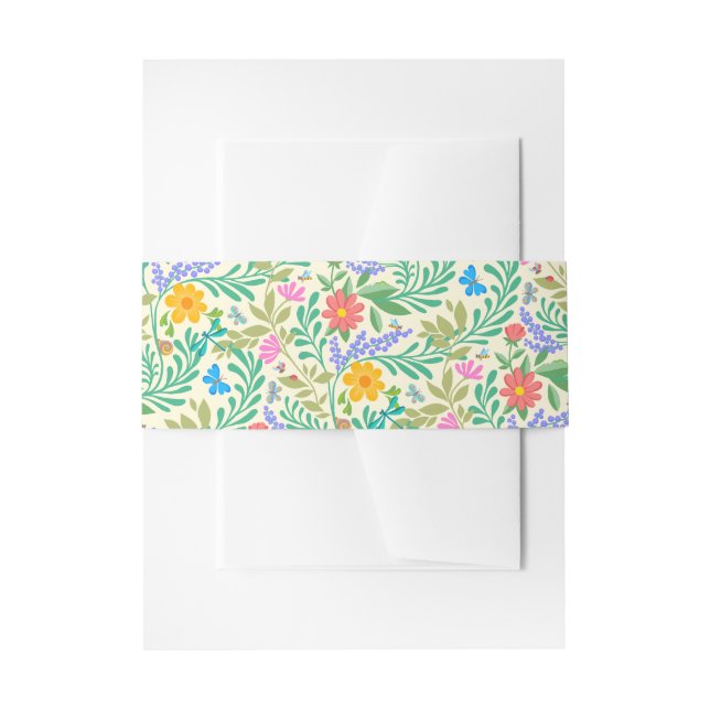 Bandeau De Faire-part Abeille de miel, coccinelle, papillon, libellule & (Devant example)