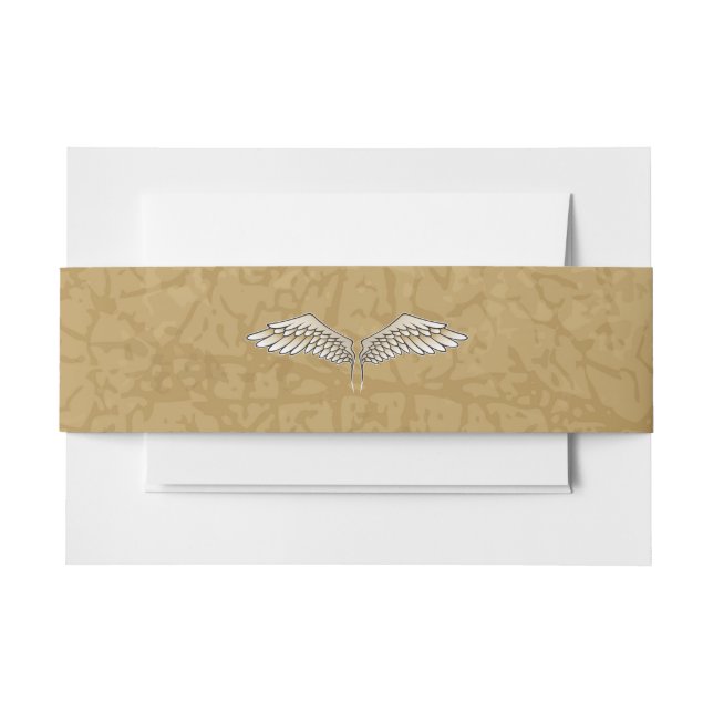 Bandeau De Faire-part Ailes beiges (Devant Example)